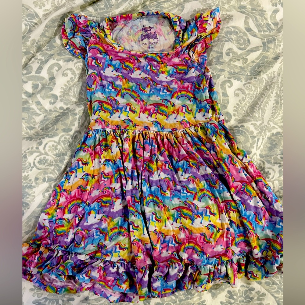 Post Peanut Lisa Frank dress good used condition 3-4T